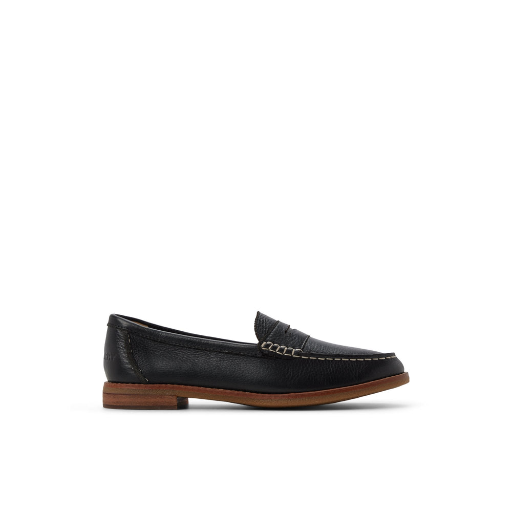 Seaport Penny Leather Loafer Black