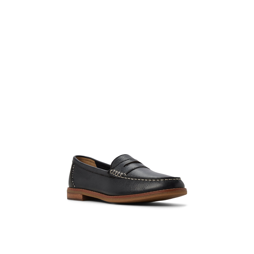Seaport Penny Leather Loafer Black