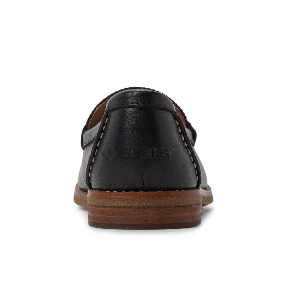 Seaport Penny Leather Loafer Black