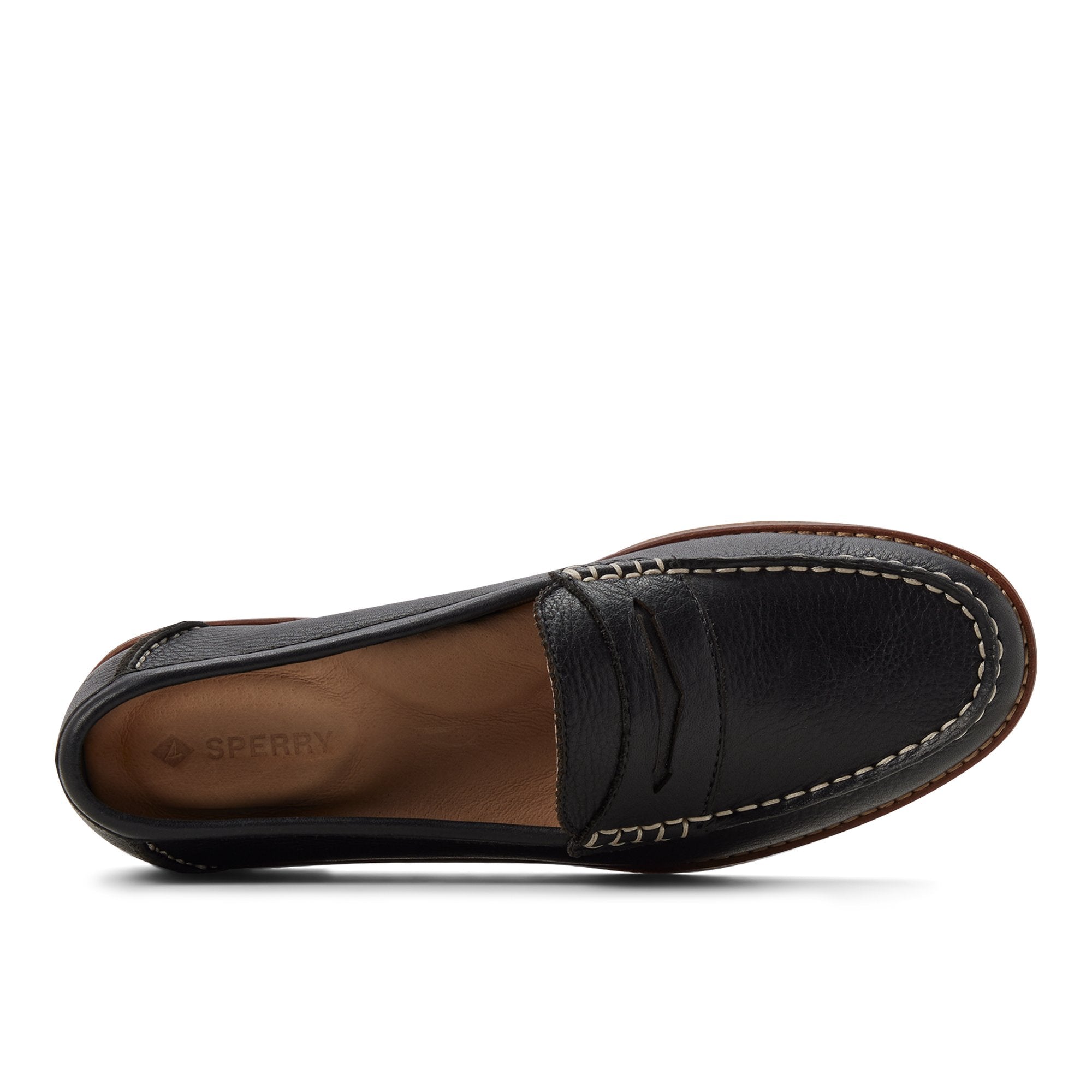 Seaport Penny Leather Loafer Black