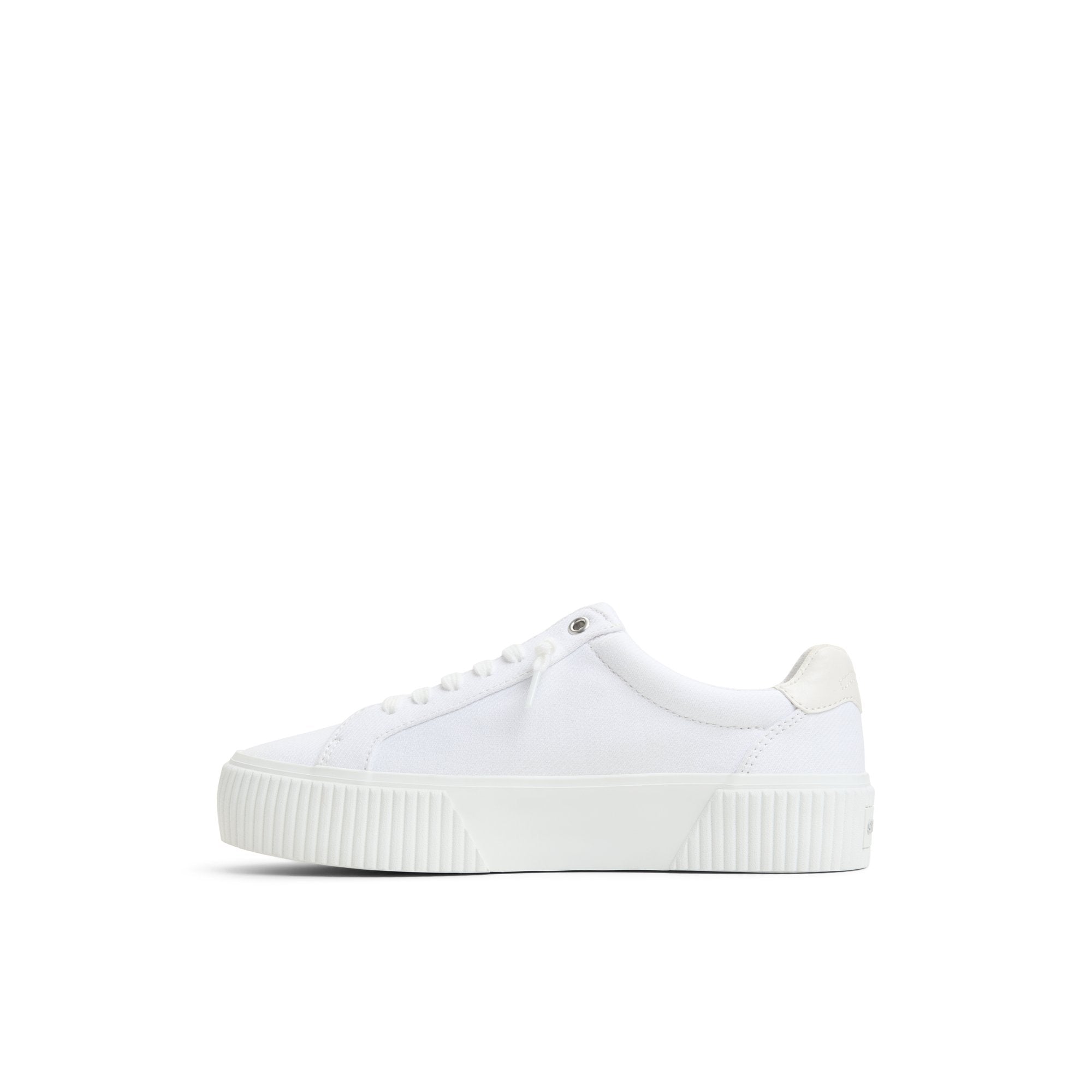 Bermuda Lace to Toe Platform Sneakers White