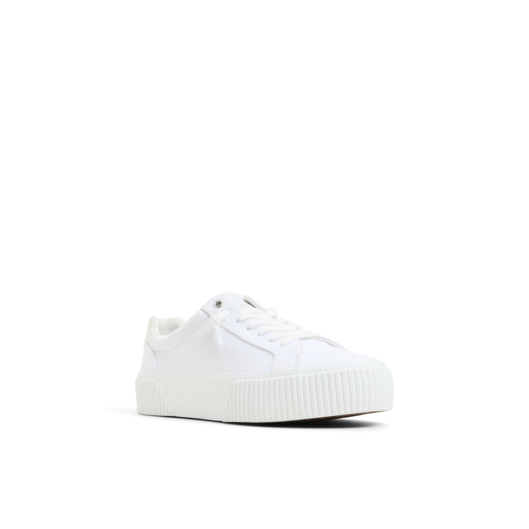 Bermuda Lace to Toe Platform Sneakers White