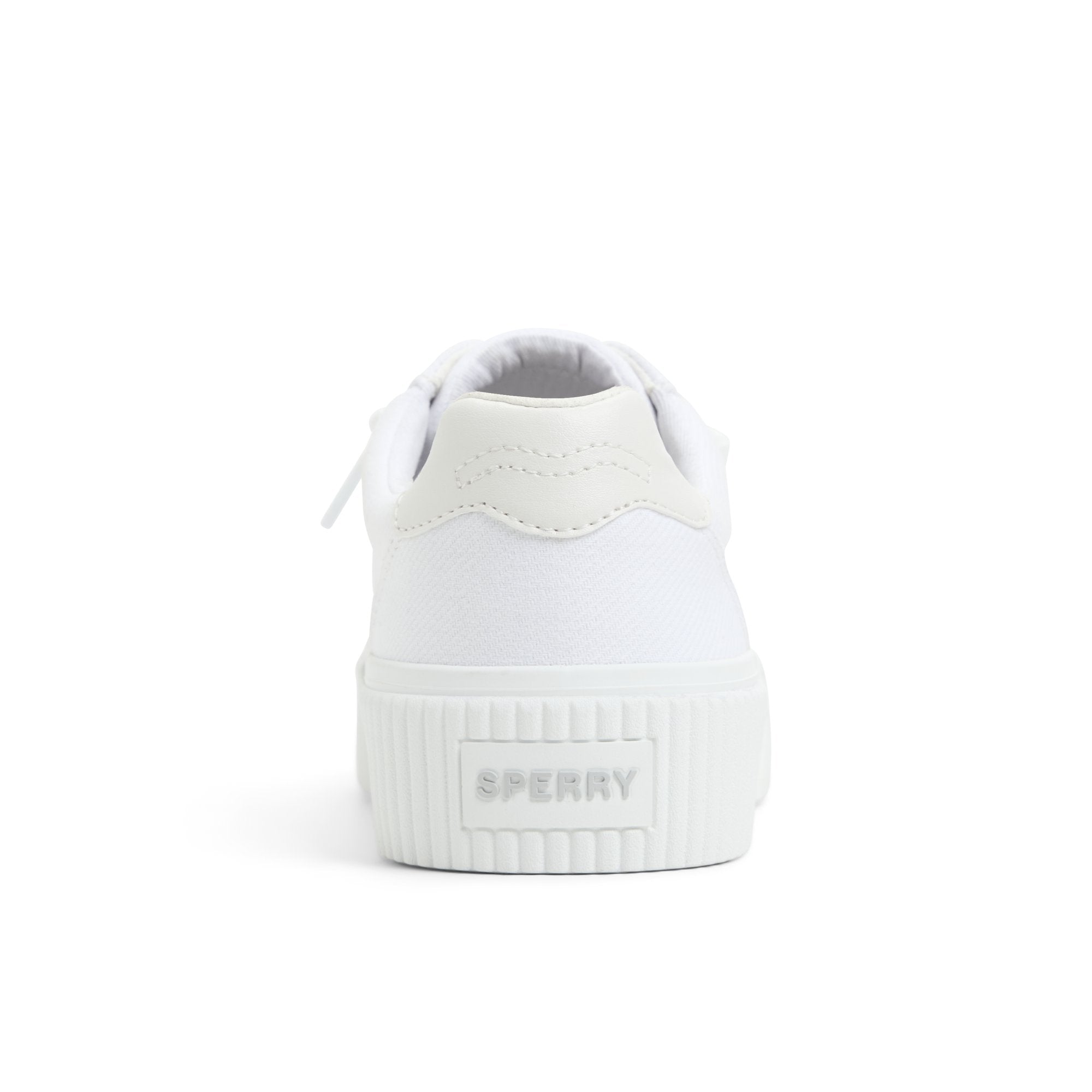 Bermuda Lace to Toe Platform Sneakers White