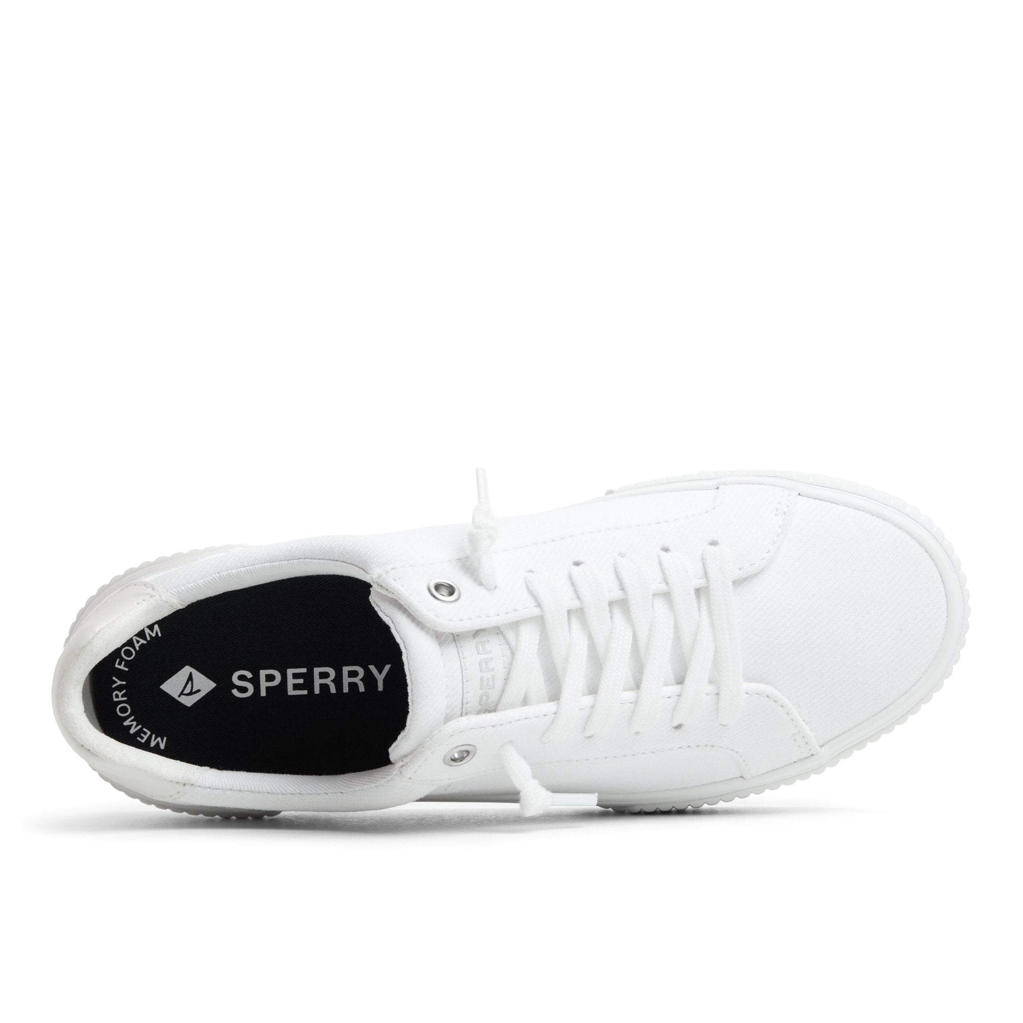 Bermuda Lace to Toe Platform Sneakers White