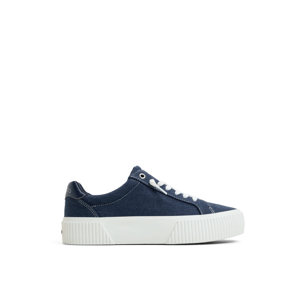 Bermuda Lace to Toe Platform Sneakers Navy